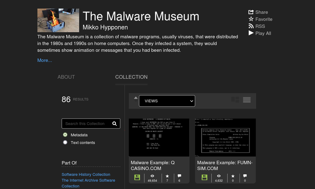 Internet Archive dark theme