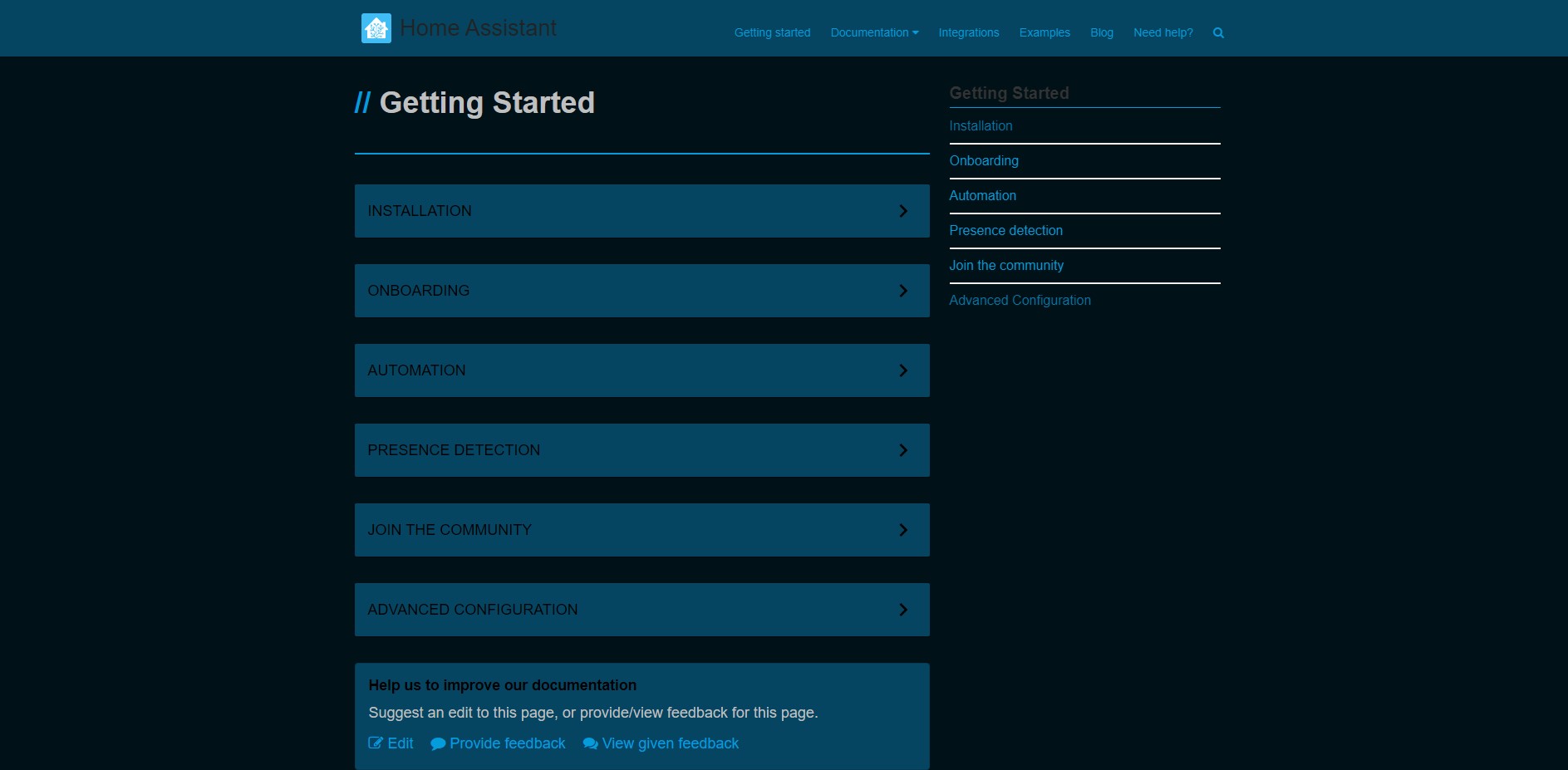 Home Assistant - Dark mode