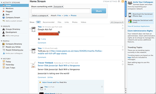 SocialCast.app - Turn SocialCast into a WebApp