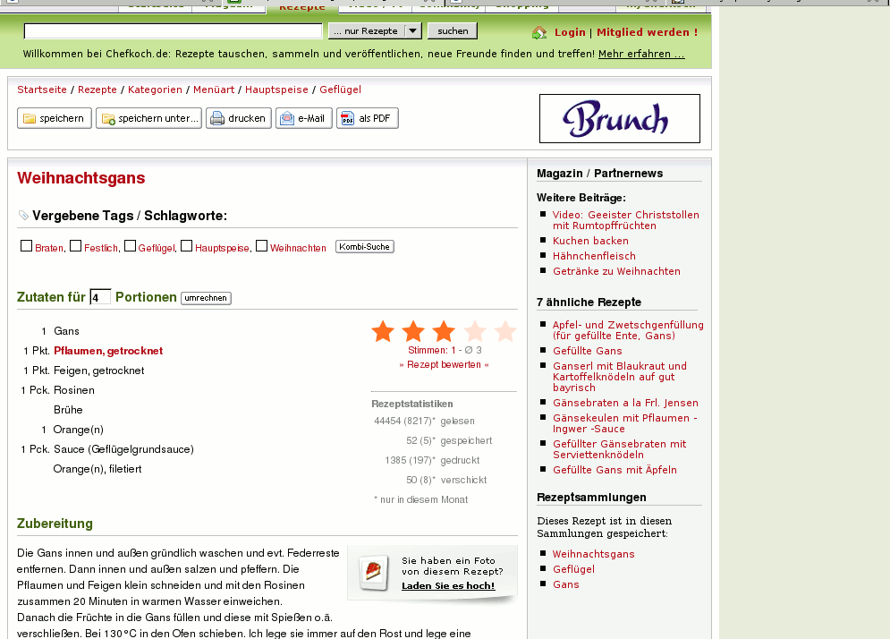 chefkoch.de - keine Werbung