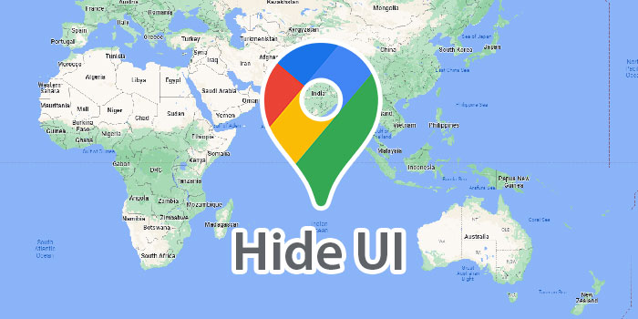 Hide Google Maps UI