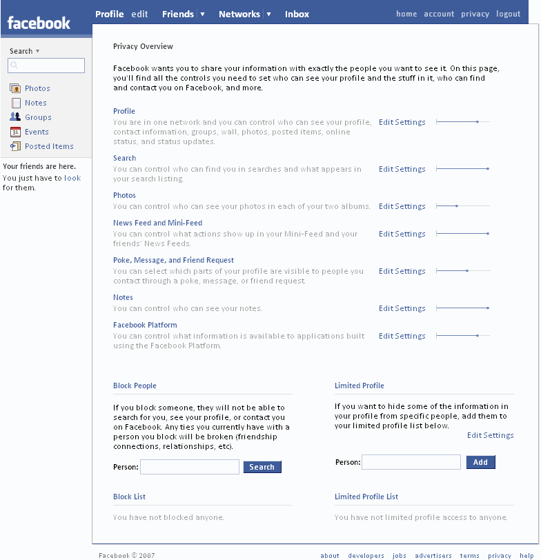 Facebook in Calibri (unified font)