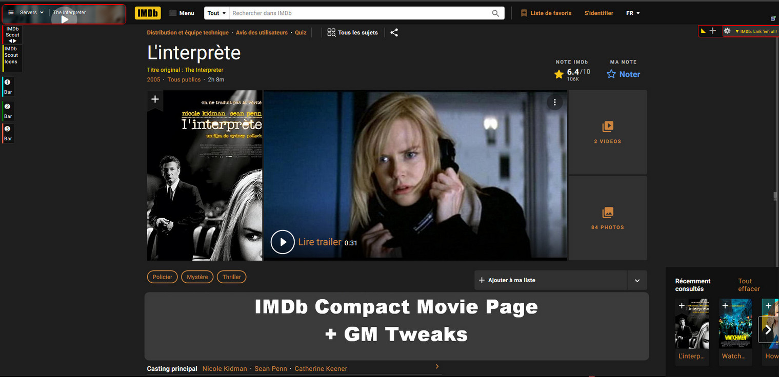 IMDb Compact - Movie Page + GM Tweaks v.30