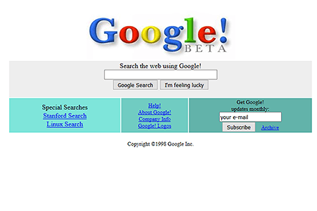 Old google 1998!