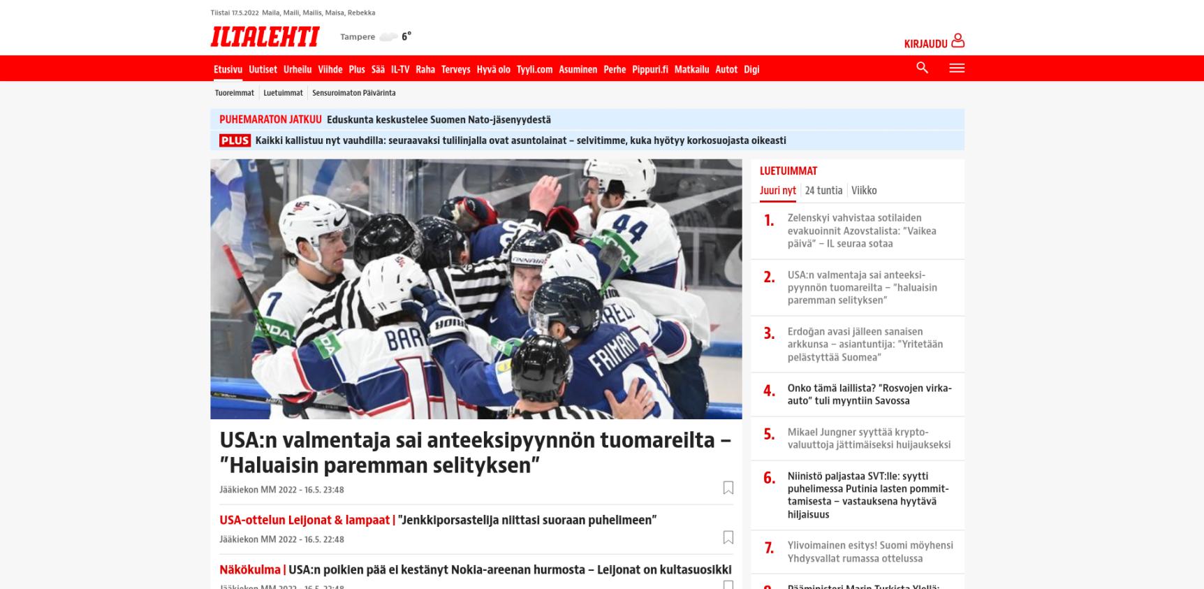 Iltalehti clean and wide