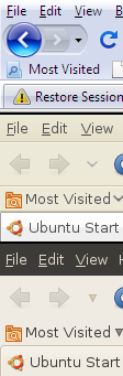Slim bookmarks toolbar items for Firefox