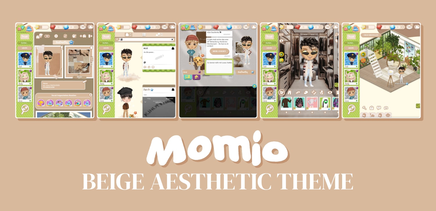 Momio Beige Aesthetic Theme