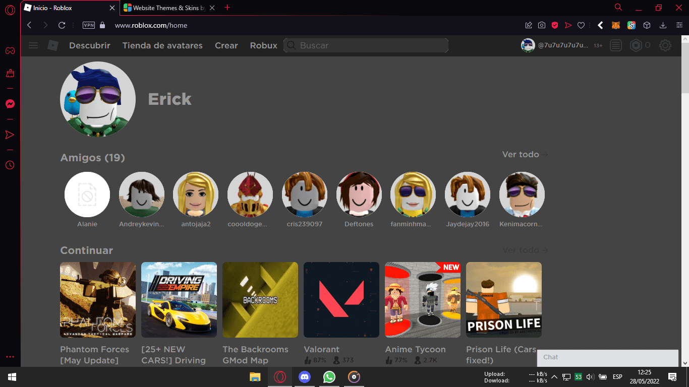 Roblox  Dark mode