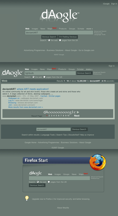 deviantART Google
