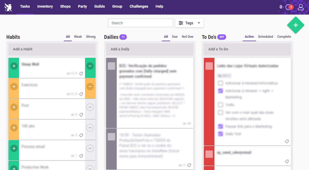 Boss Button Habitica
