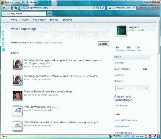 Twitter - Windows Live Wave 3