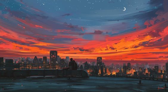 Aesthetic Sunset (Roblox Background)