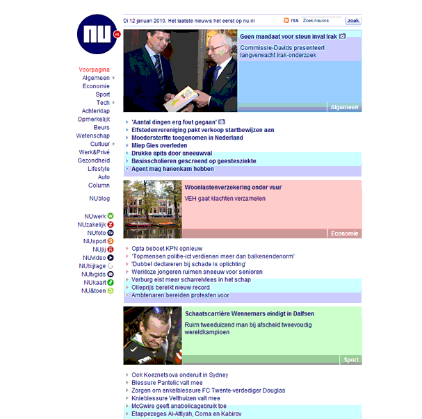 Nu.nl - ad free & no sidebar - Outdated