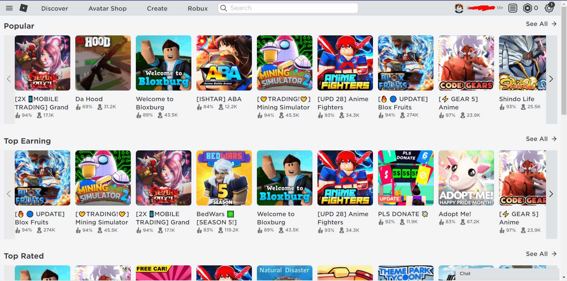 Old Roblox Games Page