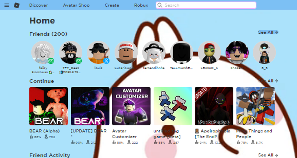 Blue Cute-Looking Roblox