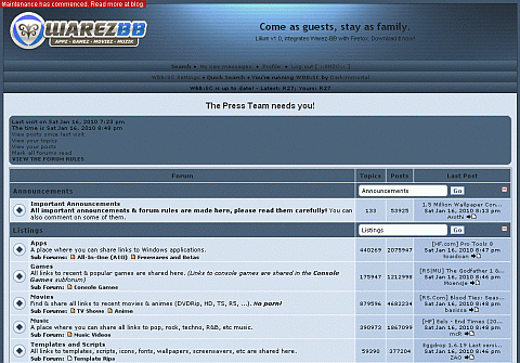 Warez-bb Blue Wave Theme