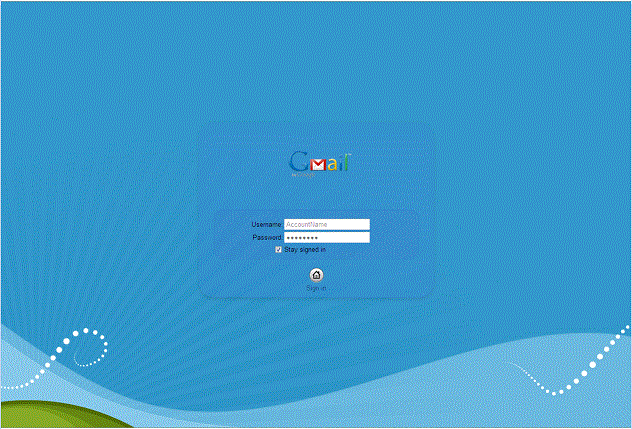 gMail Login - Best Style Ever* - Cool Blue