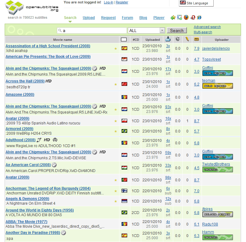 OpenSubtitles.org Crap Removal