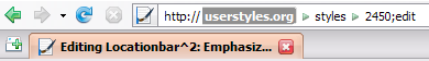 Locationbar^2: Emphasize Site Domain