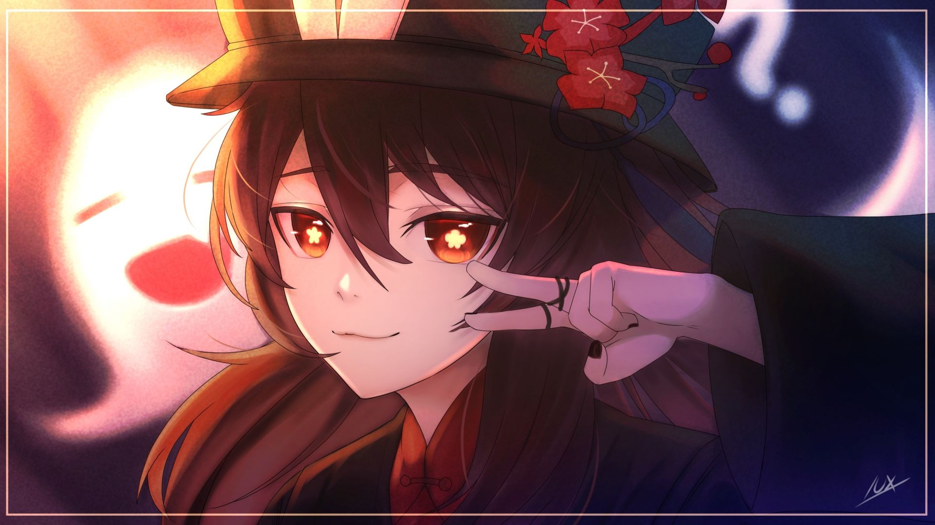 Hu Tao Roblox Themed wallpaper styles