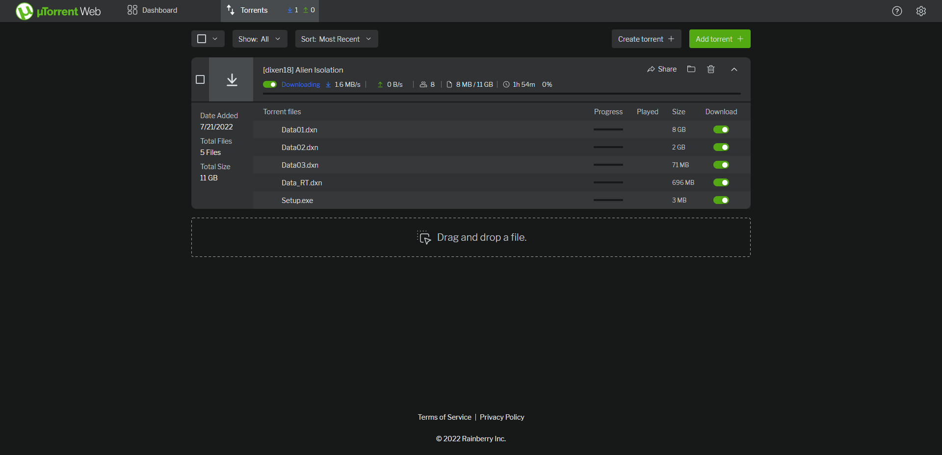 Utorrent Web Enhanced 2
