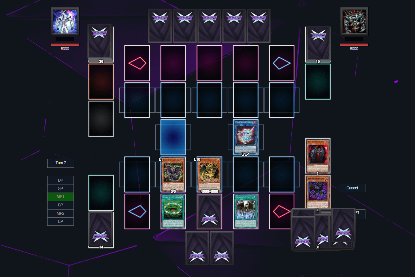 Dueling Nexus—Change Background and Hide Play Mats