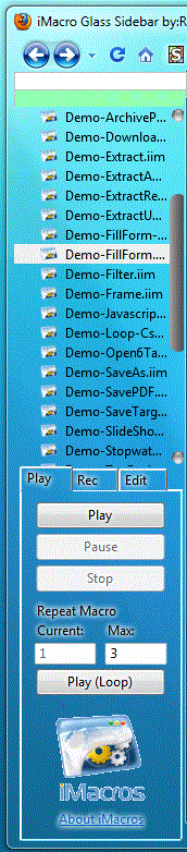 iMacros Glass Sidebar ff4 by:Rist