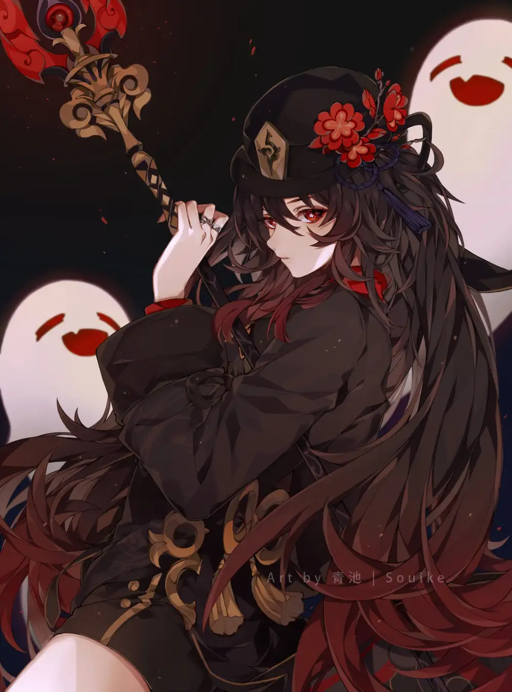 Hu tao discord wallpaper! <3