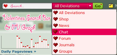 dA: Valentines Search & PV Graph