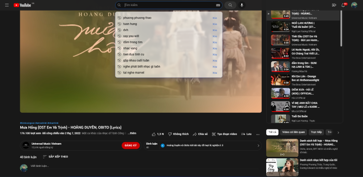 Youtube - Glassmorphism for Search bar