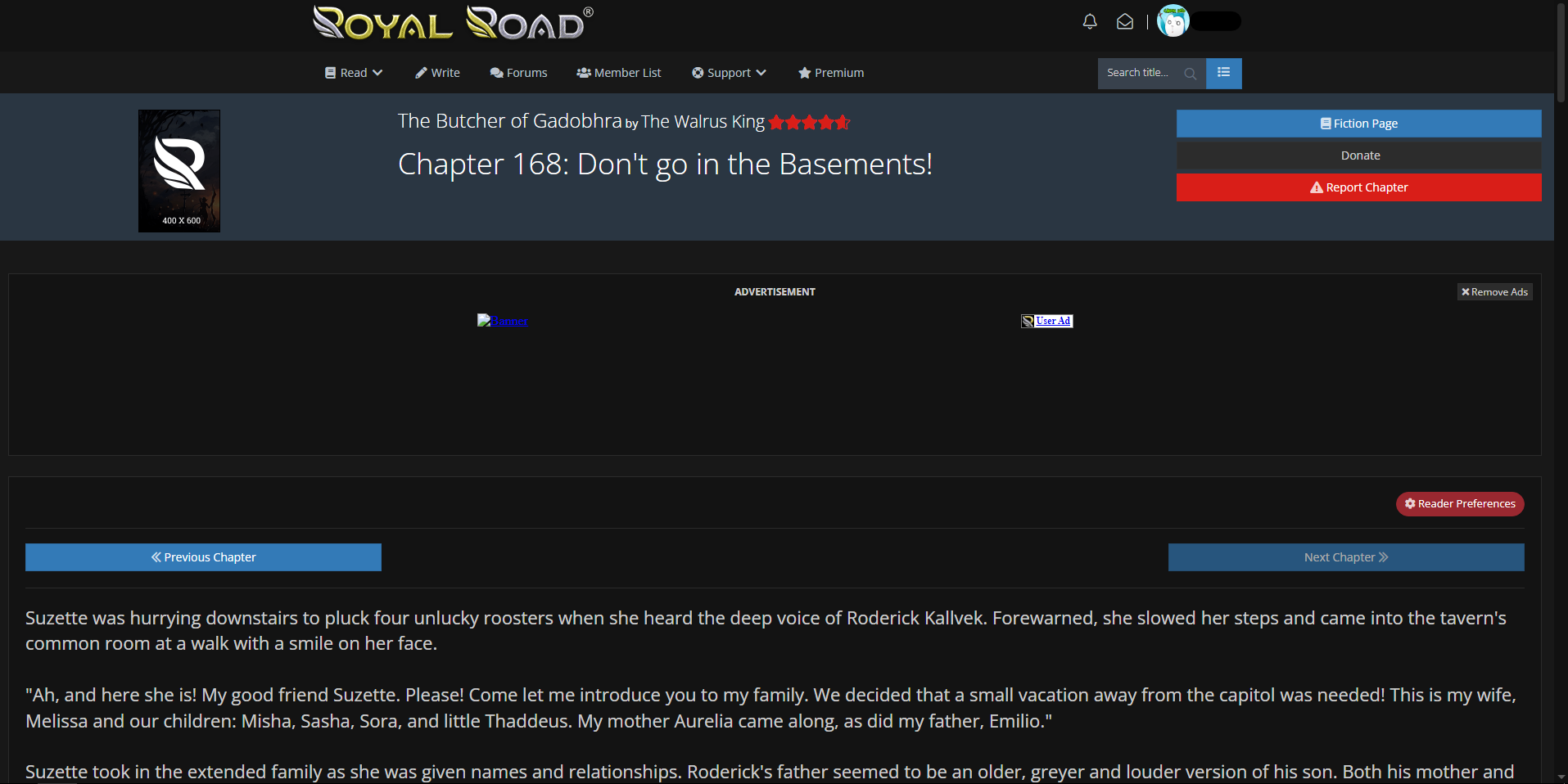 RoyalRoad Max width reader