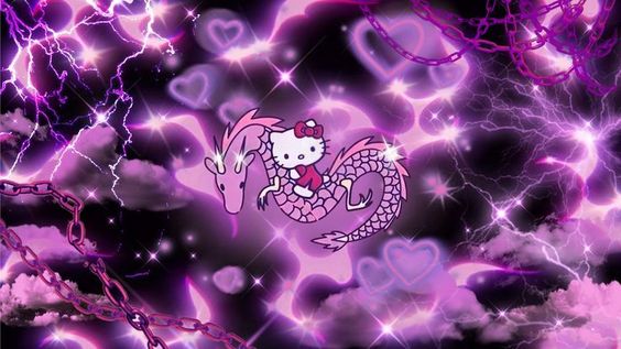 Hello Kitty CYBER GOTH - Roblox Background