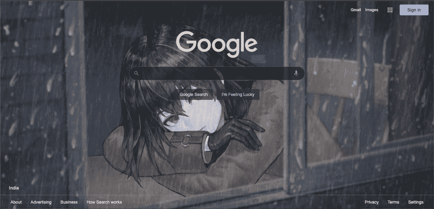 Nightcore theme ~ Google