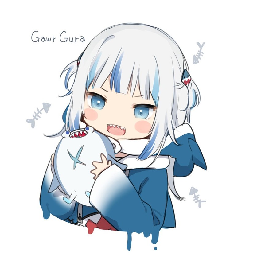 Gawr Gura Youtube Theme Style