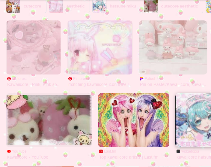 Strawberries kawaii google theme (^∇^*)