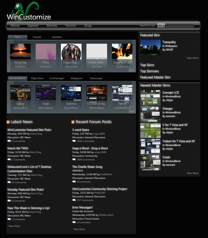 WinCustomize - Dark Theme