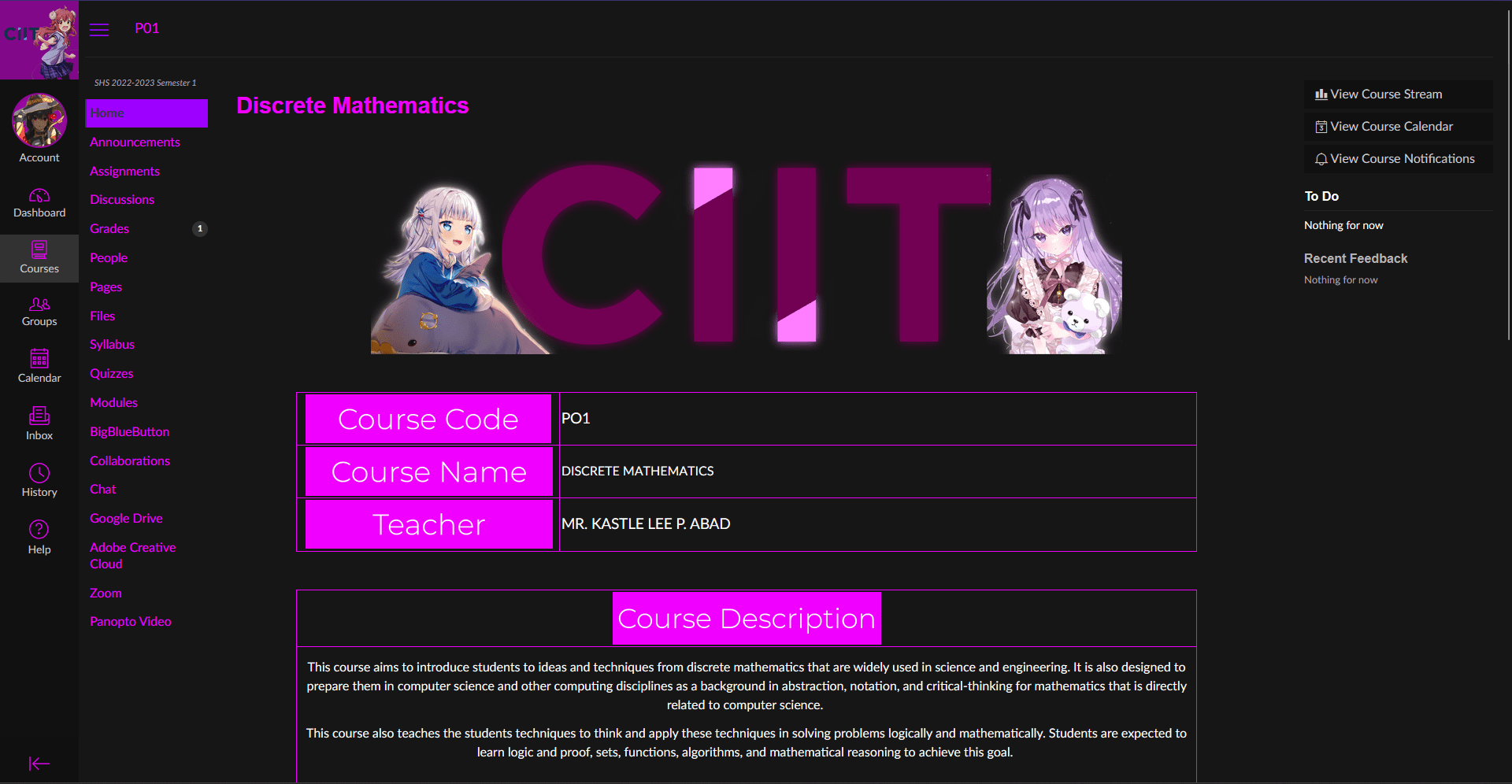 Purple Canvas / Instructure