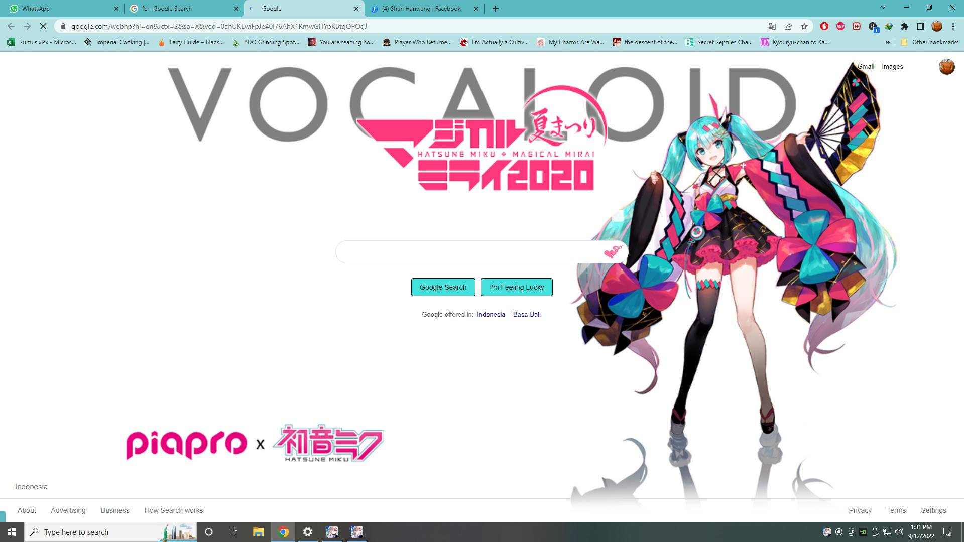 Hatsune Miku Magical Mirai 2020 - Google