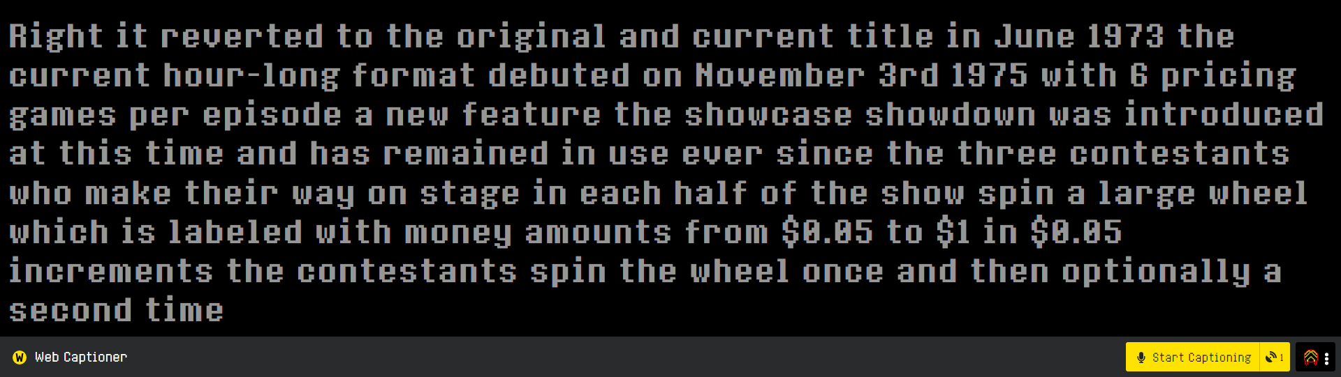 Web Captioner - Undertale Font