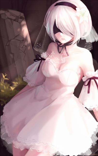 NieR: Automata - 2B - Rose petal
