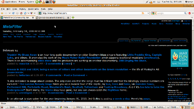 metafilter black and blue for firefox