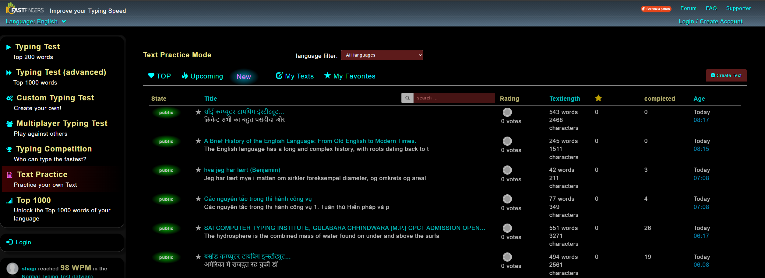 10 Fast Fingers by BamaBraves