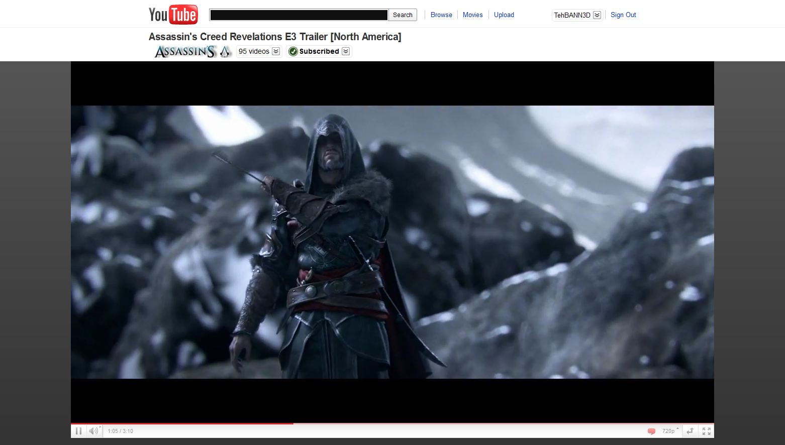 Youtube - HD, 720p