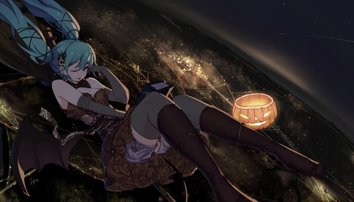 Miku Hatsune Halloween Theme!