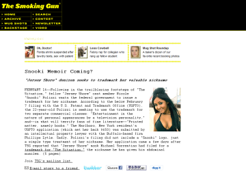 The Smoking Gun - Removes yellow background.