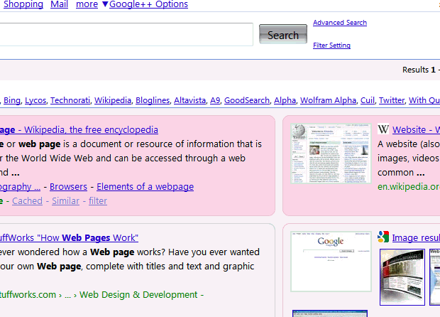 google ++ allernative addon