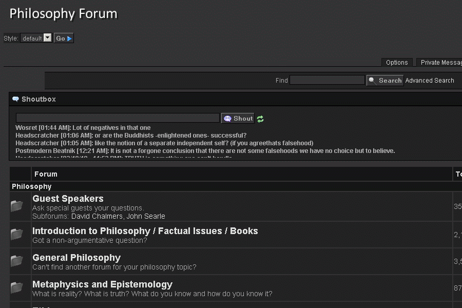 Philosophy Forum Black