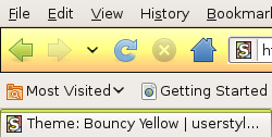 Theme: Bouncy Yellow [Firefox 3.6+]