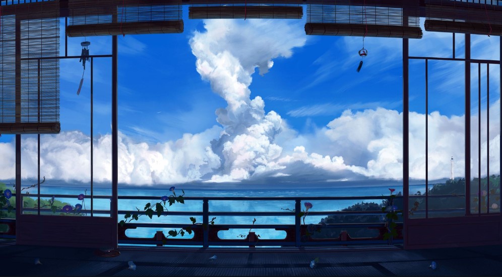 ocean by the window ; by lvlyaerin ; *ੈ✩‧₊˚