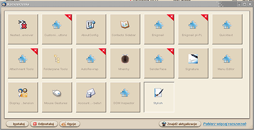 Correction of Charamel skin in Thunderbird
